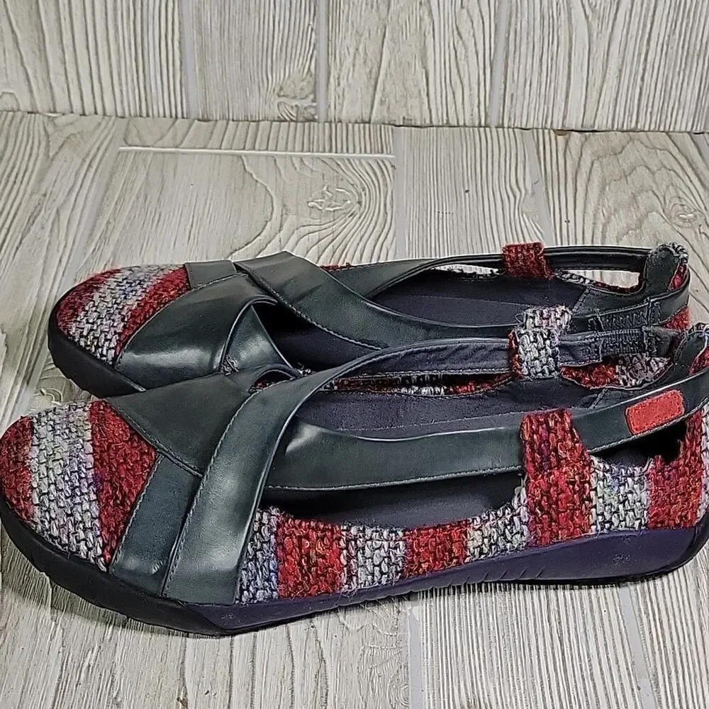 Dimmi Adventure Red Charcoal Cinnamon Shoes Womens Size 7.5 New In Box